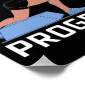 Bulgarian Squat Exercise Bodybuilding Fitness Work Poster (Hoek)