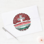 Bulgarien Bulgisch Schweizer Schweiz Baum Wurzel Ronde Sticker (Envelop)