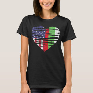 Bulgarije Amerikaans gegroeid hart Verenigde State T-shirt