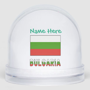 Bulgarije Bulgaarse Vlag Gepersonaliseerd  Sneeuwbol