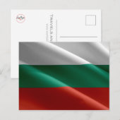 Bulgarije - Bulgaarse vlag zwaaien - Briefkaart (Voorkant / Achterkant)