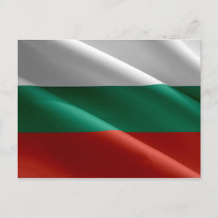 Bulgarije - Bulgaarse vlag zwaaien - Briefkaart