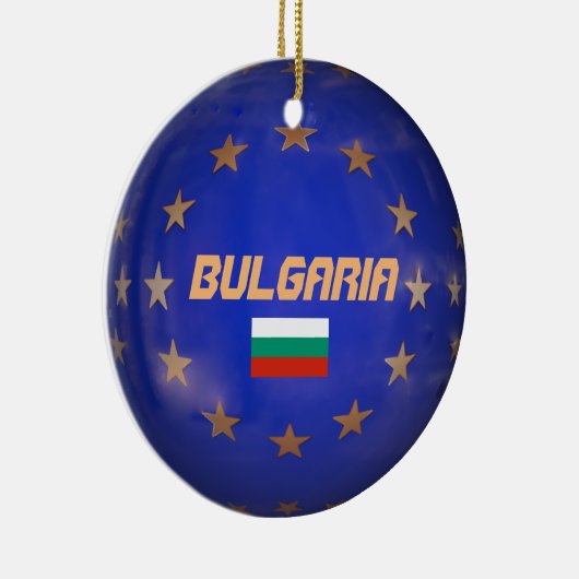 Bulgarije European Circle Kerstversiering Keramisch Ornament (Rechts)