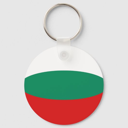 Bulgarije Fisheye Flag Sleutelhanger (Voorkant)