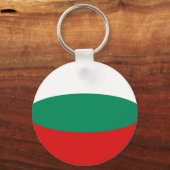 Bulgarije Fisheye Flag Sleutelhanger (Voorkant)