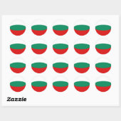 Bulgarije Fisheye Vlag Sticker (Vel)