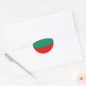 Bulgarije Fisheye Vlag Sticker (Envelop)