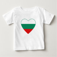 Bulgarije Flag Hart T-shirt