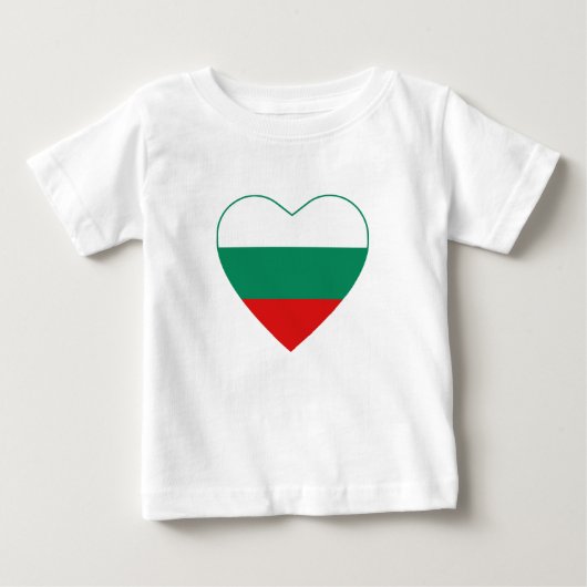 Bulgarije Flag Hart T-shirt (Voorkant)