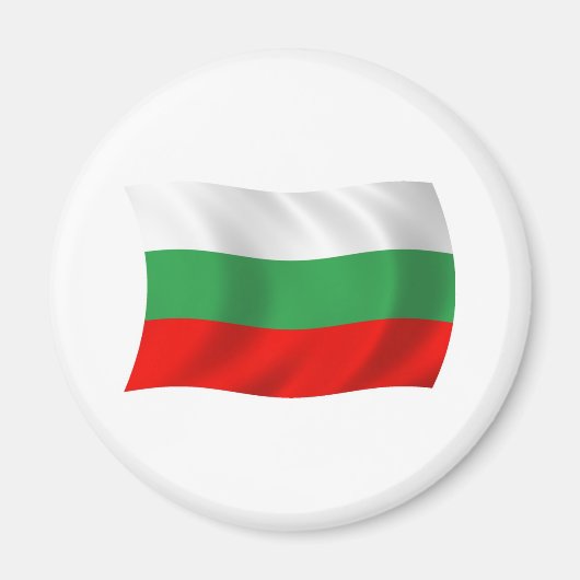 Bulgarije Flag Magnet (Voorkant)