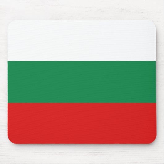 Bulgarije Flag Mousepad Muismat (Voorkant)
