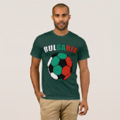 Bulgarije Footy (Donker) T-shirt (Voorkant volledig)