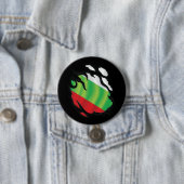 Bulgarije geripte vlag ronde button 7,6 cm (In situ)