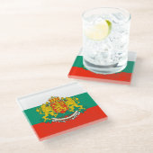 Bulgarije Glazen Onderzetter (Schuin)