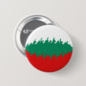 Bulgarije Gnarly Flag Ronde Button 5,7 Cm (Voorkant /achterkant)