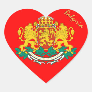 Bulgarije Heart Sticker, Patriottische Bulgaarse v Hart Sticker