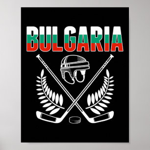 Bulgarije IJshockeyfans T-shirt - Steun Bulgarije Poster