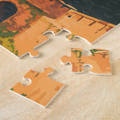 Bulgarije Illustratie Reizen Art Vintage Legpuzzel (Zijkant)