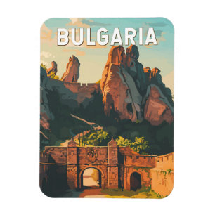 Bulgarije Illustratie Reizen Art Vintage Magneet