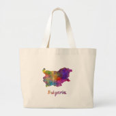 Bulgarije in waterverf grote tote bag (Voorkant)