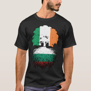 Bulgarije Irish Irish Tree Roots Flag T-shirt