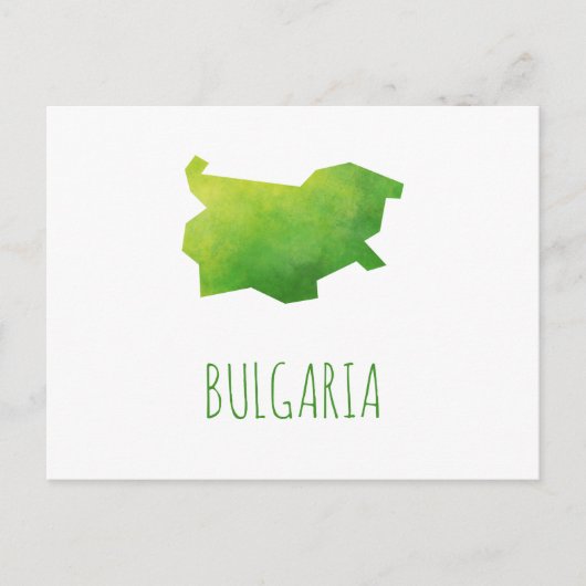 Bulgarije-kaart Briefkaart (Voorkant)