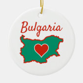Bulgarije Kaart Keramisch Ornament (Voorkant)