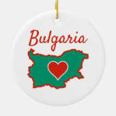 Bulgarije Kaart Keramisch Ornament (Achterkant)