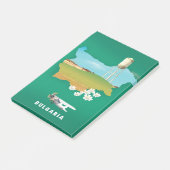 Bulgarije kaart reisdruk post-it® notes (Schuin)
