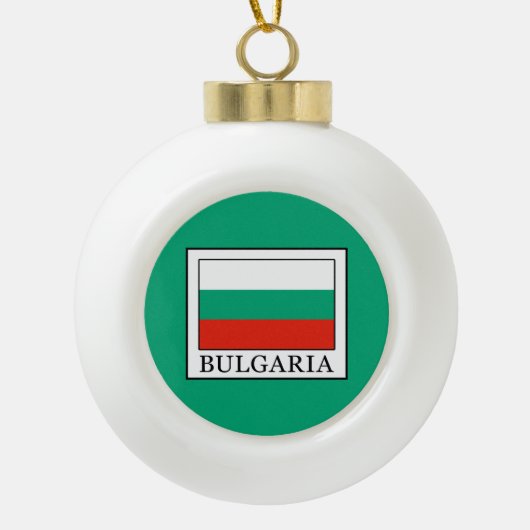 Bulgarije Keramische Bal Ornament (Voorkant)