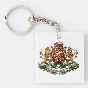 Bulgarije land vlag symbool embleem wapen wapensch sleutelhanger