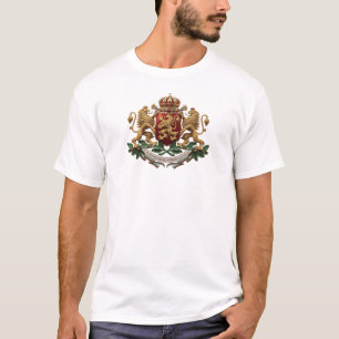 Bulgarije land vlag symbool embleem wapen wapensch t-shirt