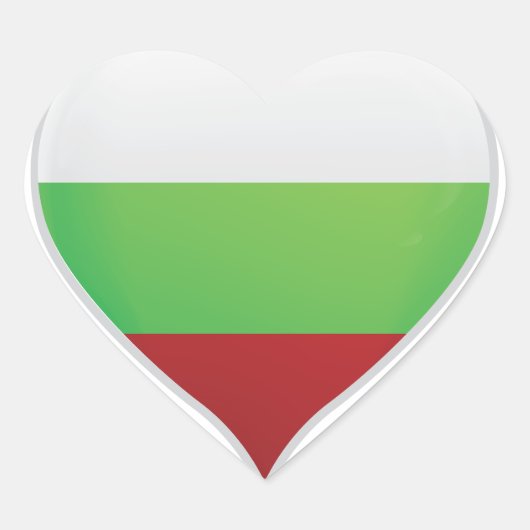 Bulgarije liefde vlag trots hart sticker (Voorkant)