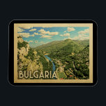 Bulgarije Magnet Germany Vintage Revel Magneet<br><div class="desc">Bulgarije Duitsland ontwerpt in Vintage Travel-stijl met een prachtig groot uitzicht van het land met bergen en rivieren.</div>