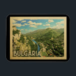 Bulgarije Magnet Germany Vintage Revel Magneet<br><div class="desc">Bulgarije Duitsland ontwerpt in Vintage Travel-stijl met een prachtig groot uitzicht van het land met bergen en rivieren.</div>