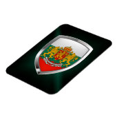 Bulgarije Metallic Embleem Magneet (Linkerzijde)