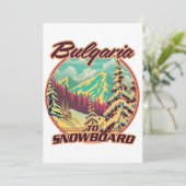 Bulgarije om te snowboarden kaart (Staand voorkant)
