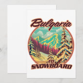 Bulgarije om te snowboarden kaart (Voorkant / Achterkant)