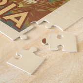 Bulgarije Painterly Illustration Travel Art Vintag Legpuzzel (Zijkant)