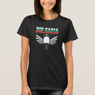 Bulgarije Ping Pong Bulgaarse Table Tennis Support T-shirt