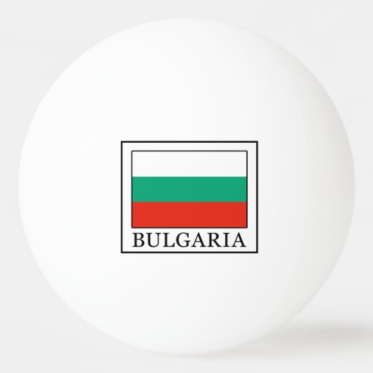 Bulgarije Pingpongbal (Voorkant)