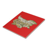 Bulgarije-plattegrond Tegeltje (Zijkant)