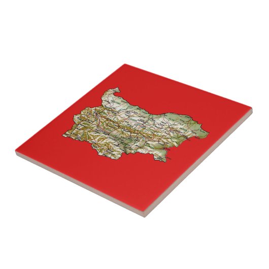 Bulgarije-plattegrond Tegeltje (Zijkant)