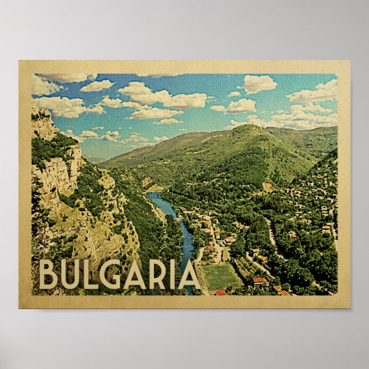 Bulgarije Poster Vintage Travel Poster (Voorkant)