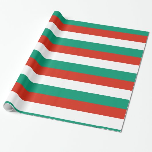 Bulgarije Red White Green Cadeaupapier (Uitgerold)