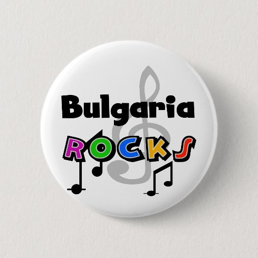 Bulgarije Rocks Ronde Button 5,7 Cm (Voorkant)
