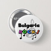 Bulgarije Rocks Ronde Button 5,7 Cm (Voorkant /achterkant)