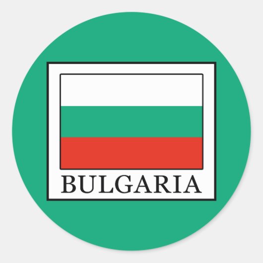 Bulgarije Ronde Sticker (Voorkant)