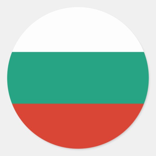 bulgarije ronde sticker (Voorkant)