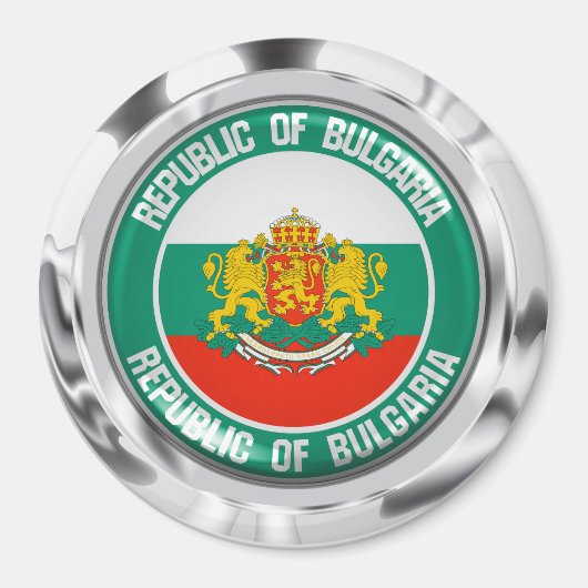 Bulgarije Round Emblem Magneet (Voorkant)